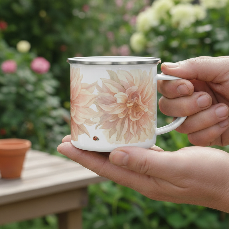Cafe au Lait Dahlia Mug