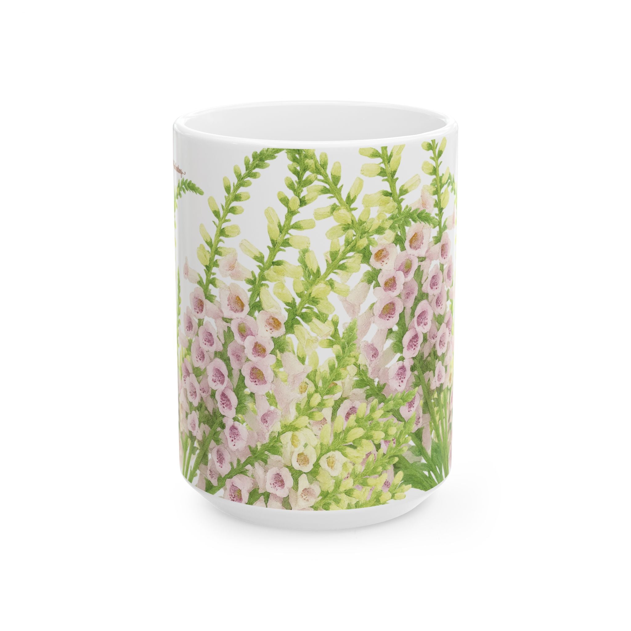 Foxglove Flowers Ceramic Mug