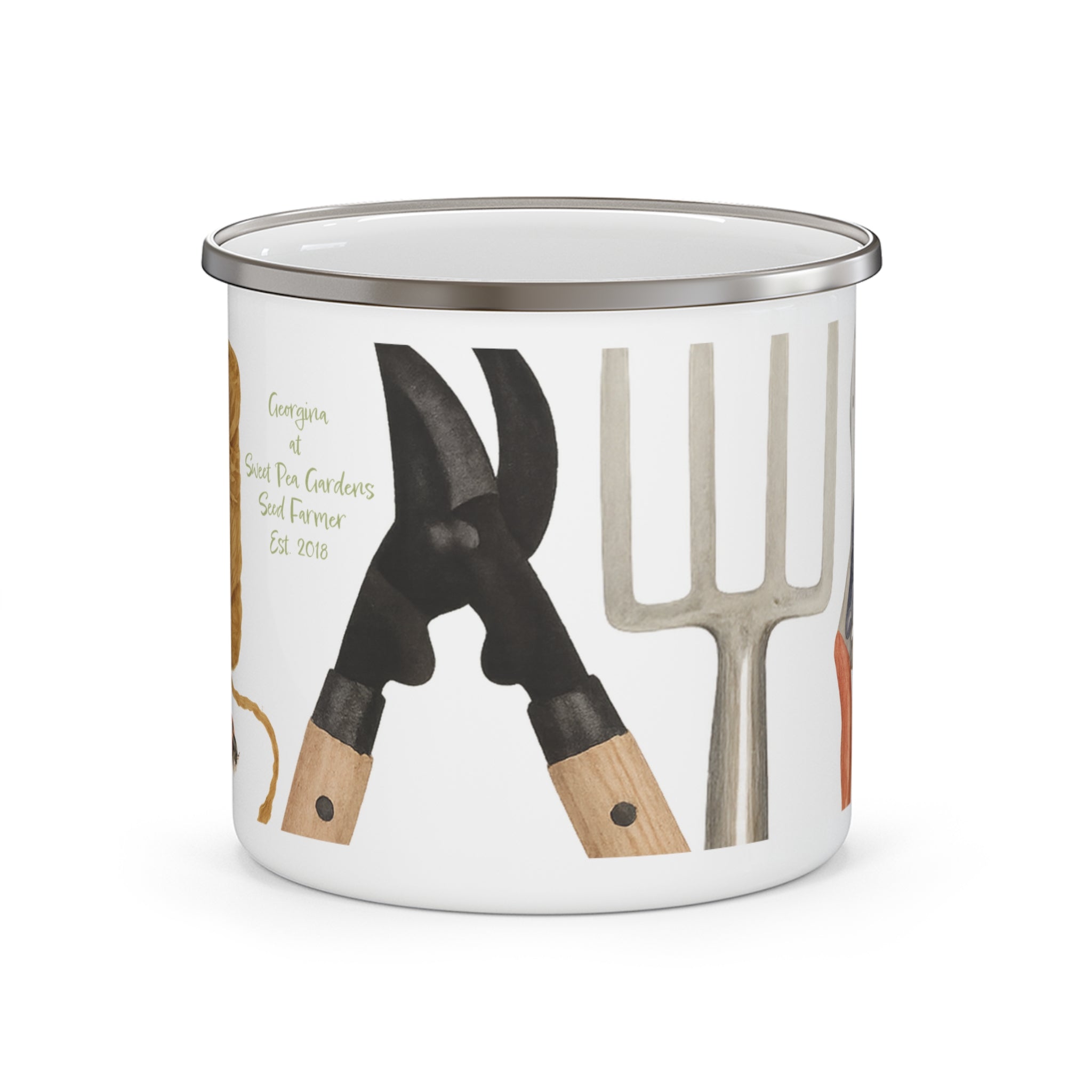 Flower Farmer’s Toolkit Enamel Mug