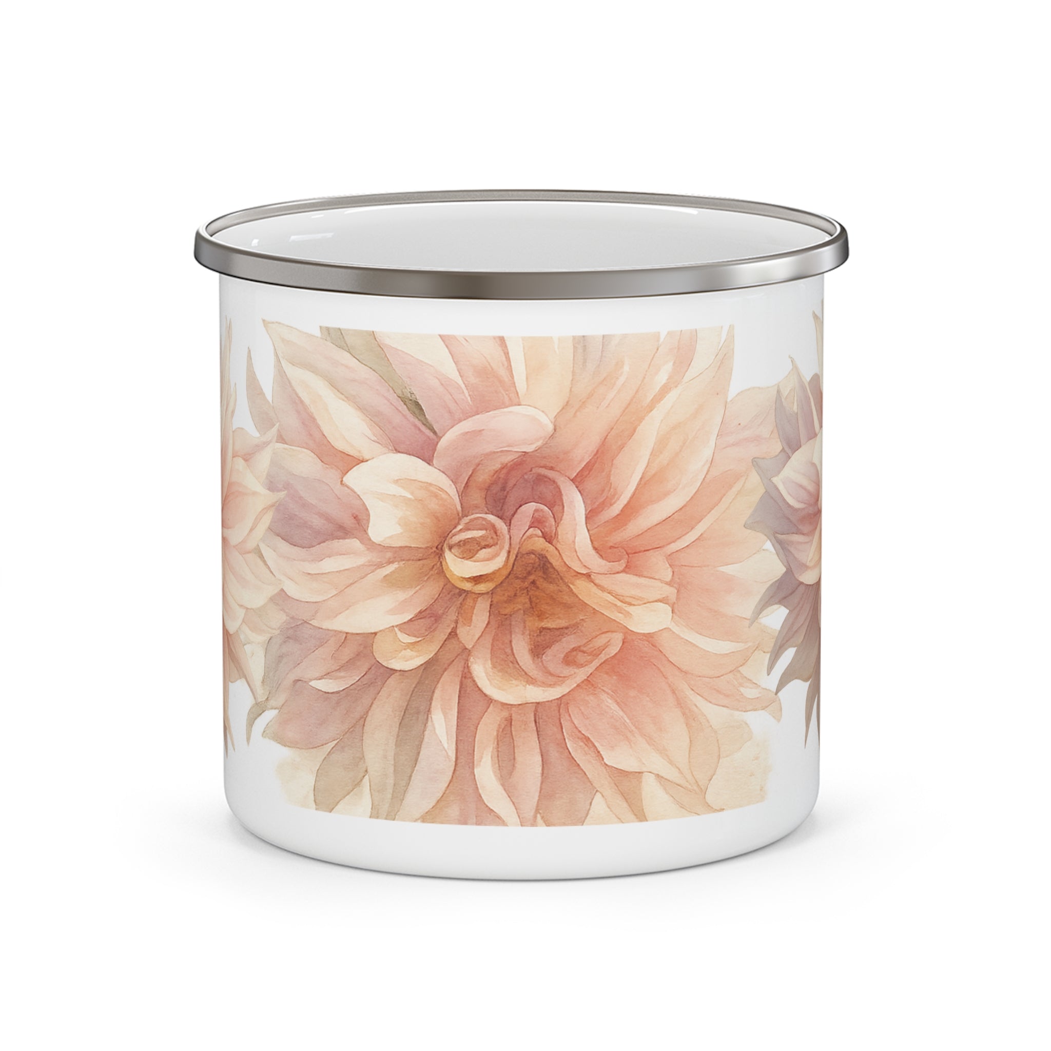 Dahlia Bloom Enamel Mug