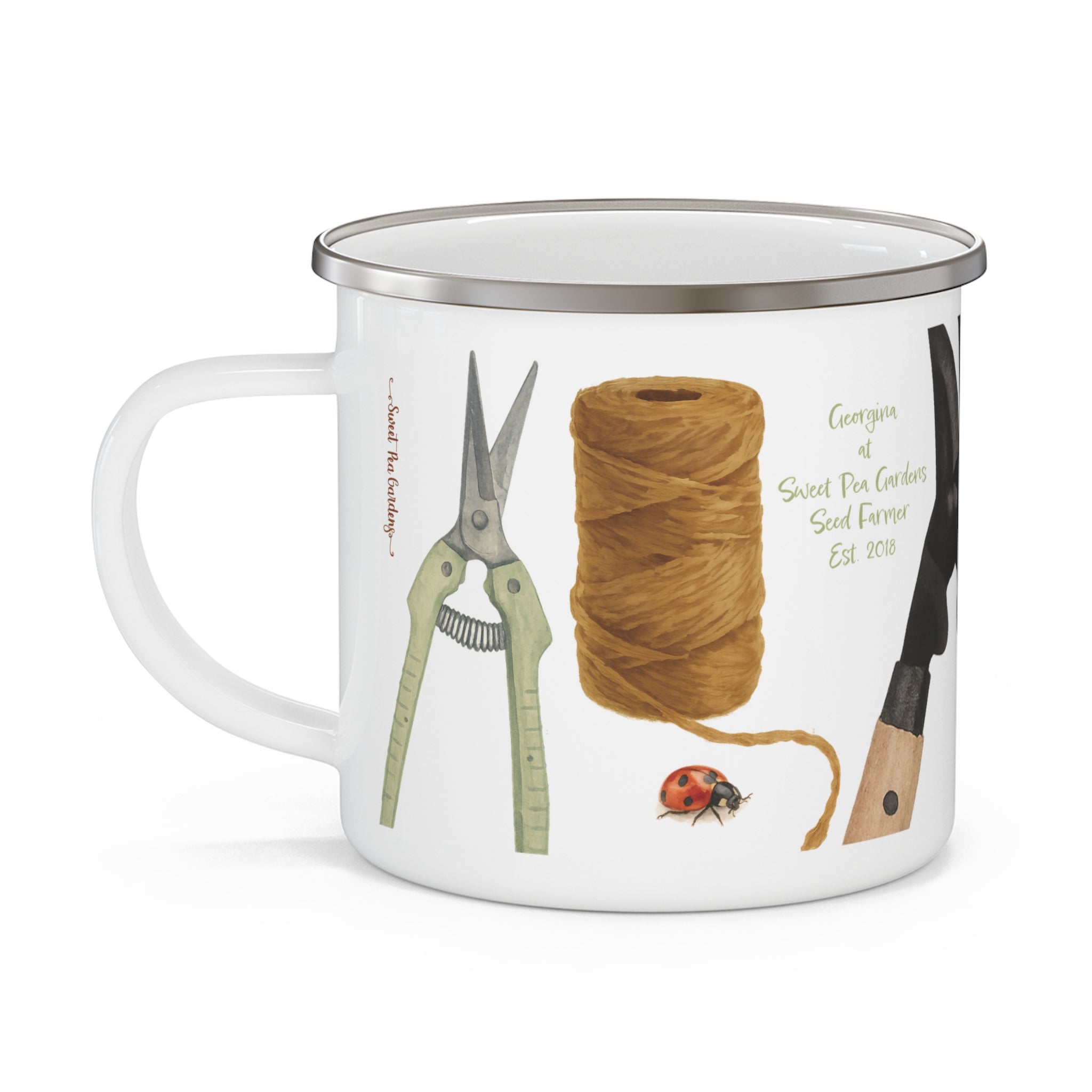 Flower Farmer’s Toolkit Enamel Mug